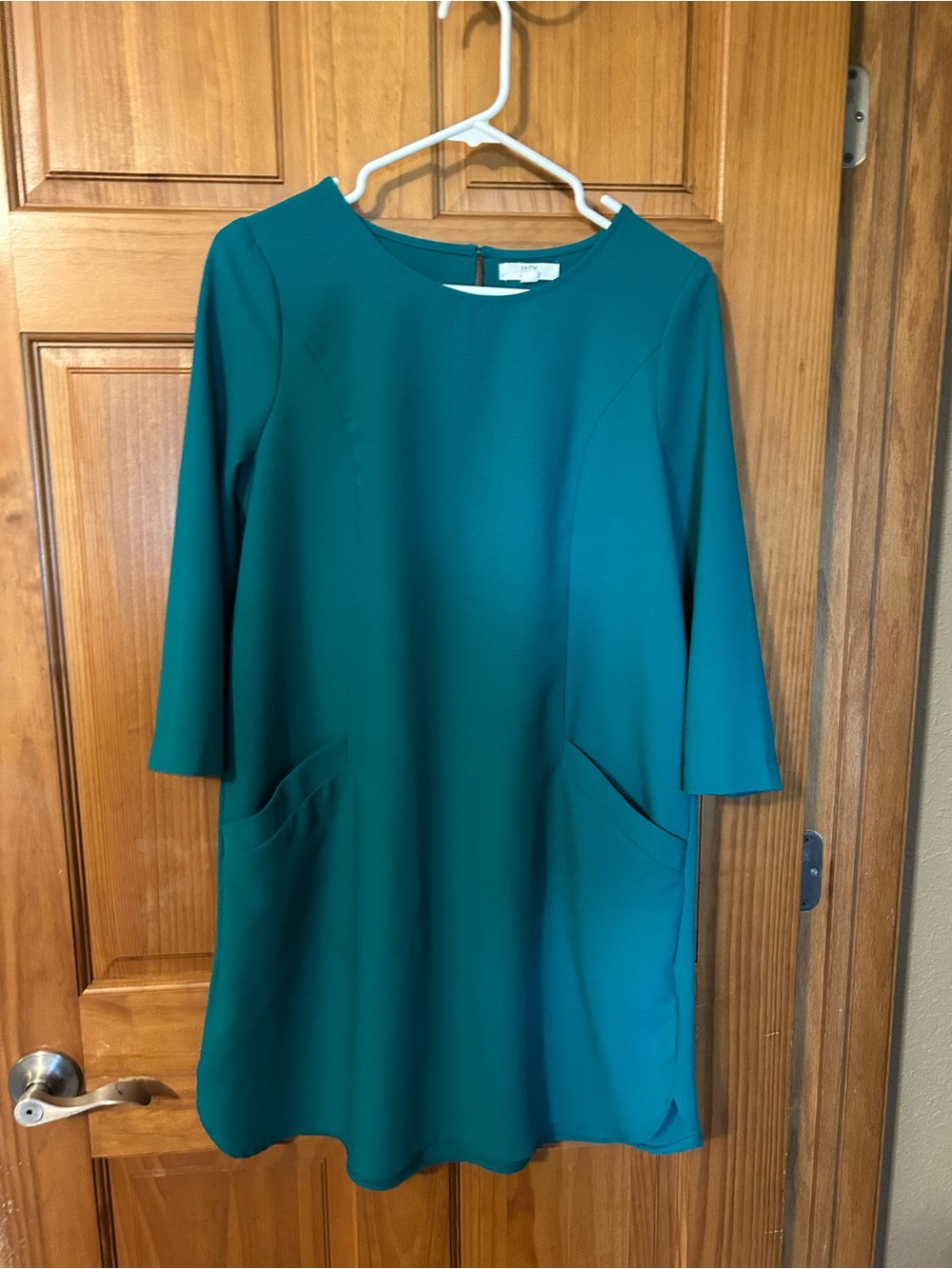 Jack by BB Dakota Teal Shift Dress with Pockets